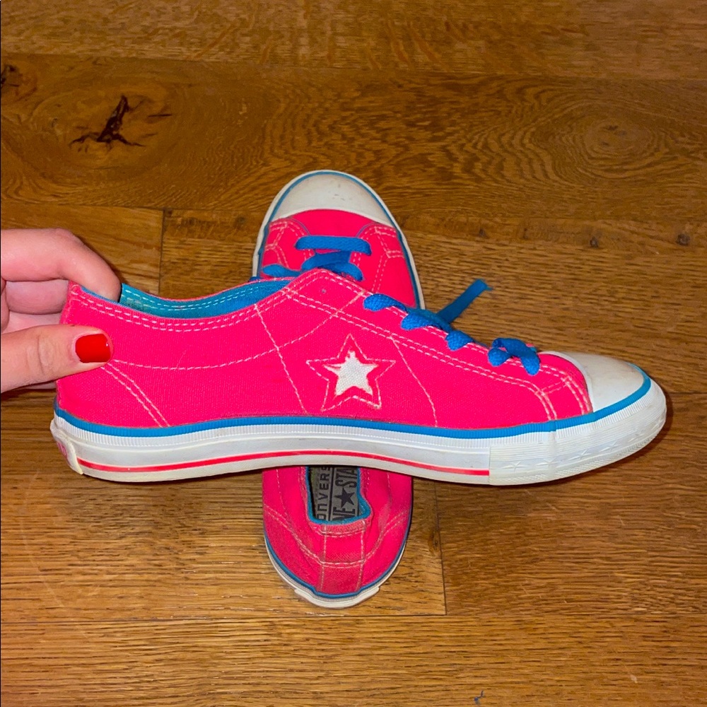 Neon Pink Converse